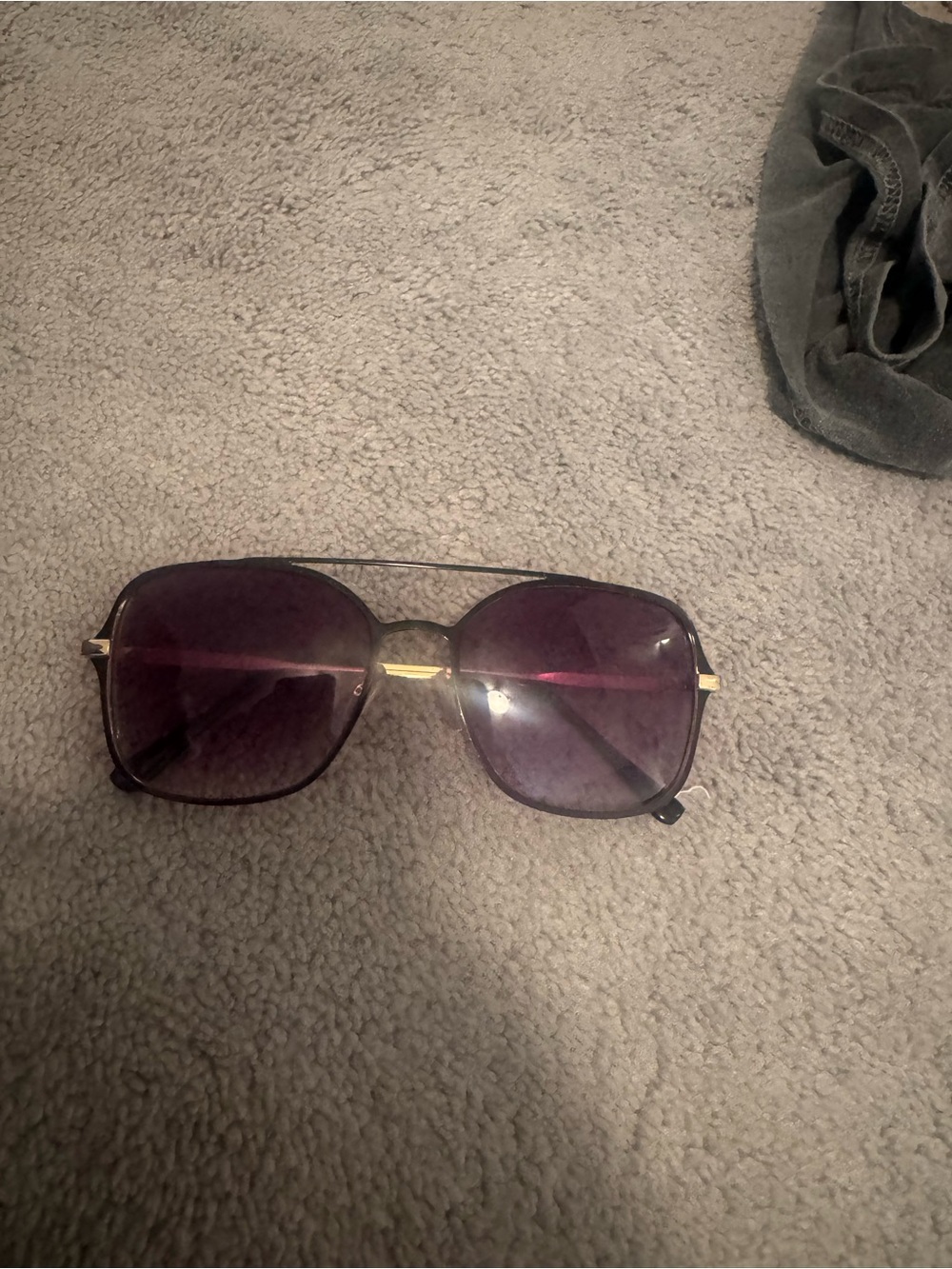 Women's Oversized Square Sunglasses in Purple